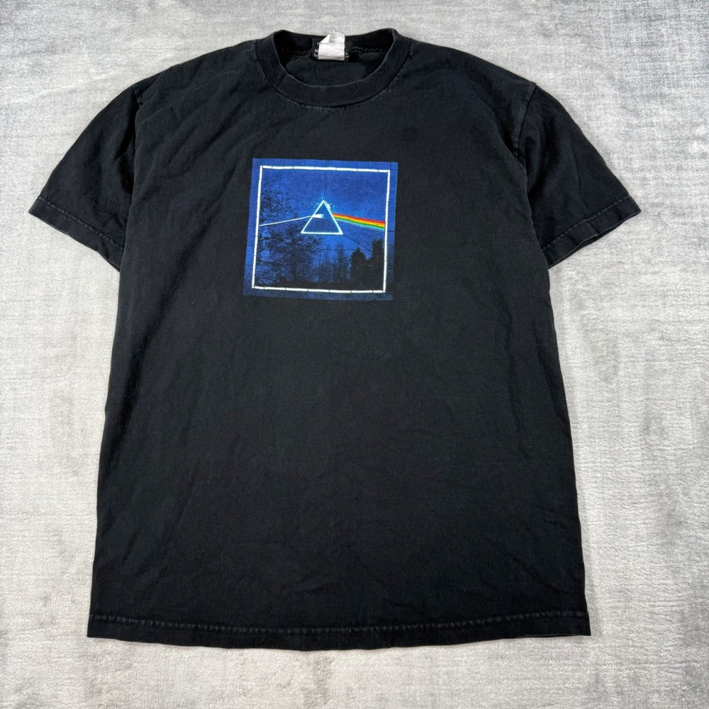 Pink Floyd Shirt Mens Large Black Vintage Dark Side Of The Moon 30th anniversary